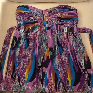 Pura Vida strapless sweetheart neck top